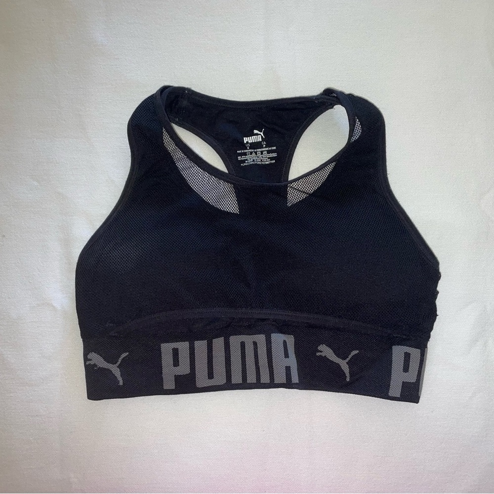 PUMA Women's Black Sports Bra